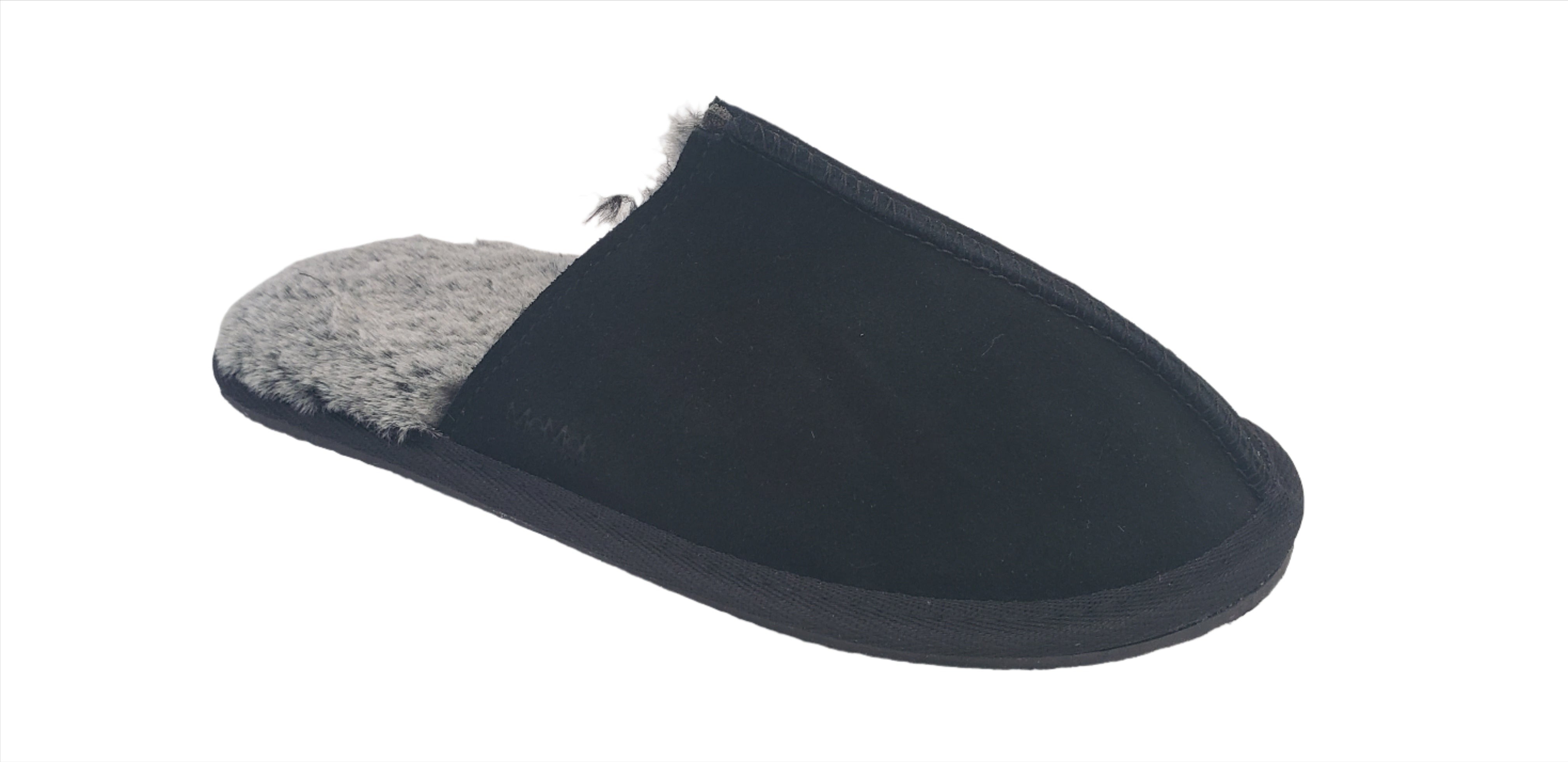 MeMoi Black Suede Slipper AZP08321b