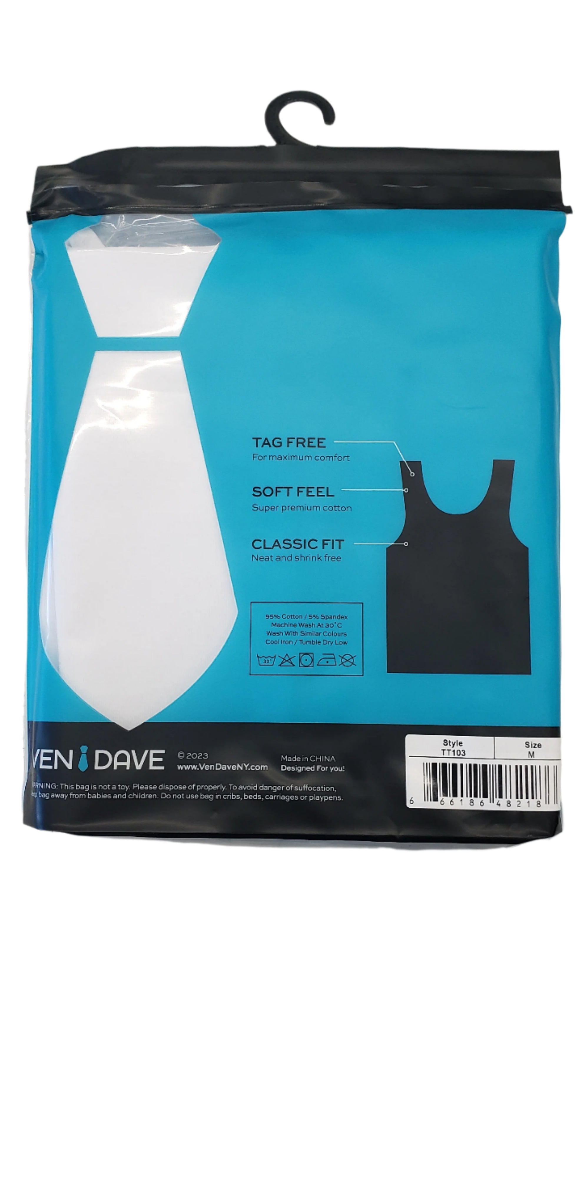 Ven Dave Cotton Tank Sleeveless Undershirts TT103