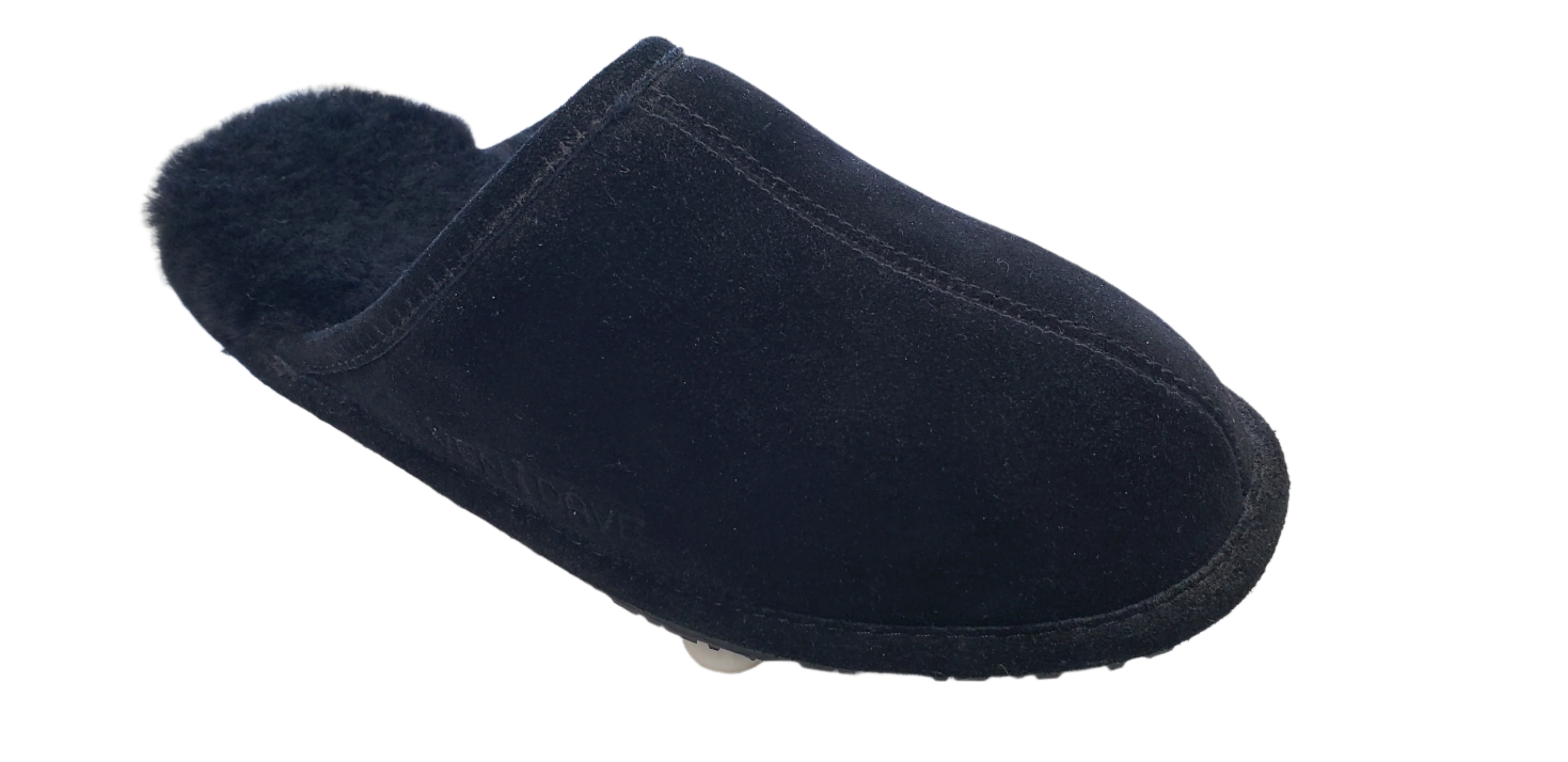 Ven Dave Fur Slipper Black Insole