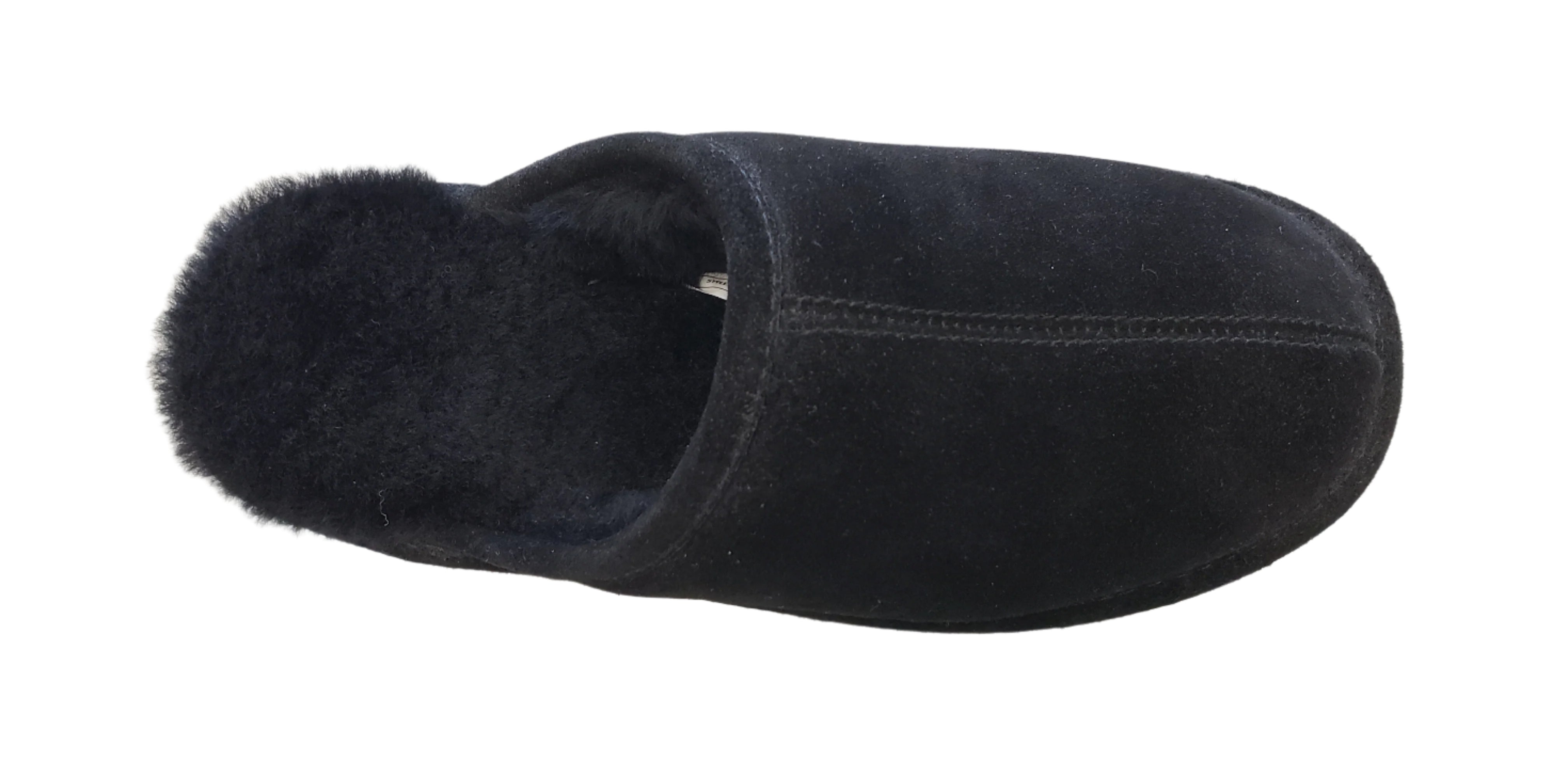 Ven Dave Fur Slipper Black Insole