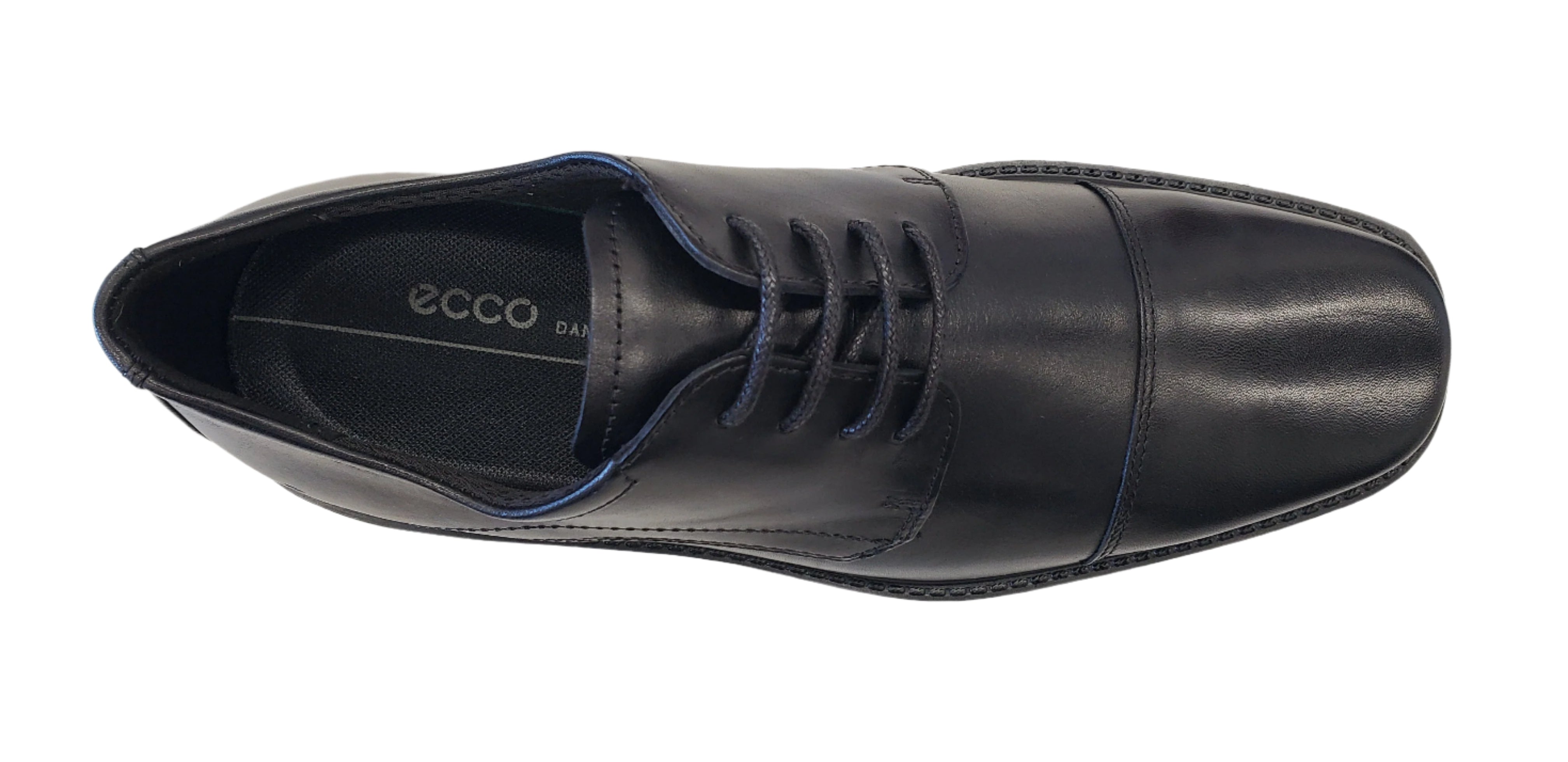 ECCO MEN'S BLACK LACE CAP TOE NEW JERSEY - 051554