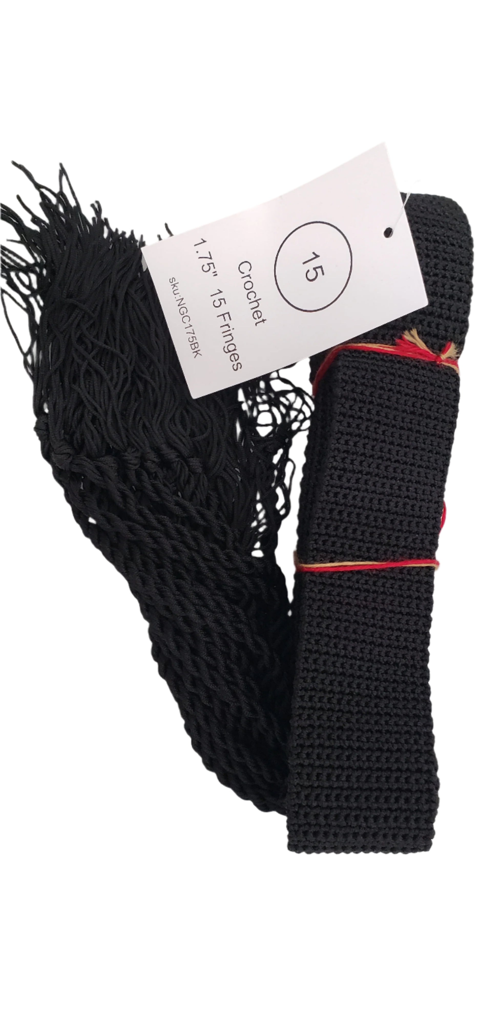 HANDCROCHET BLACK GARTEL