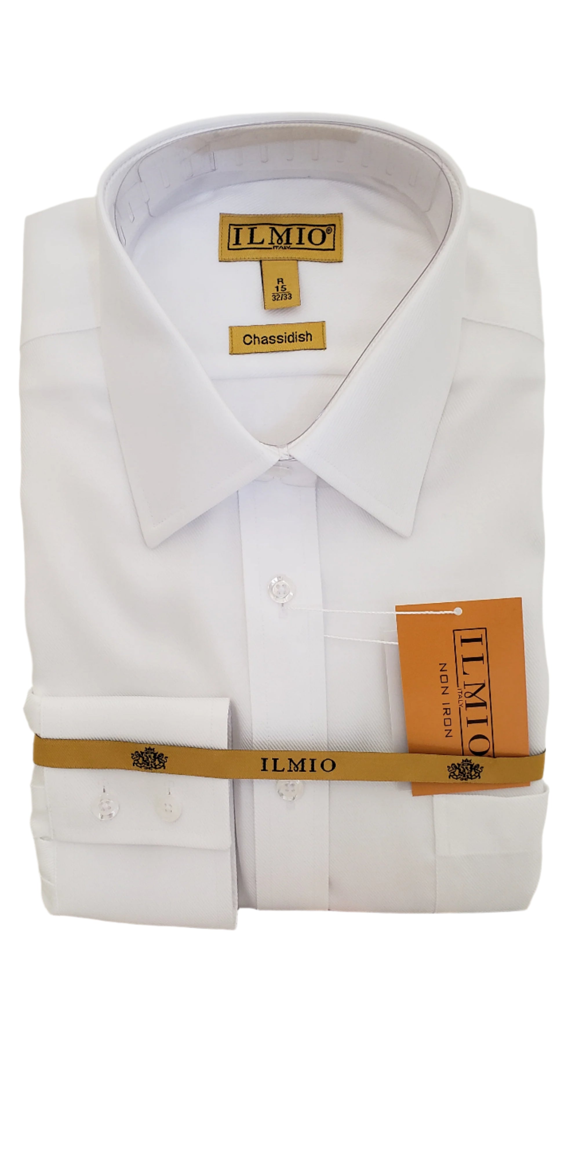 Ilmio Men's Gold Label MEDIUM TWILL -100% Cotton Chassidish (R/L) Shirt