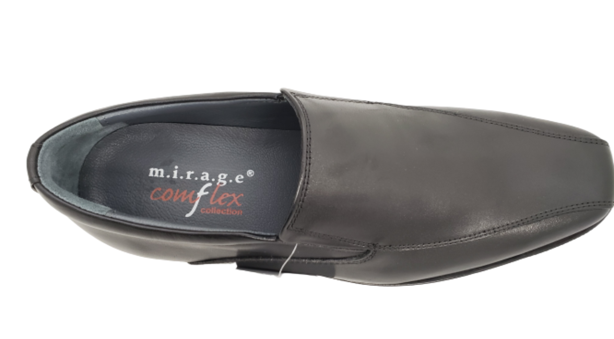 MIRAGE COMFLEX MEN'S BLACK SLIP ON BIKE TOE SHOES 6693