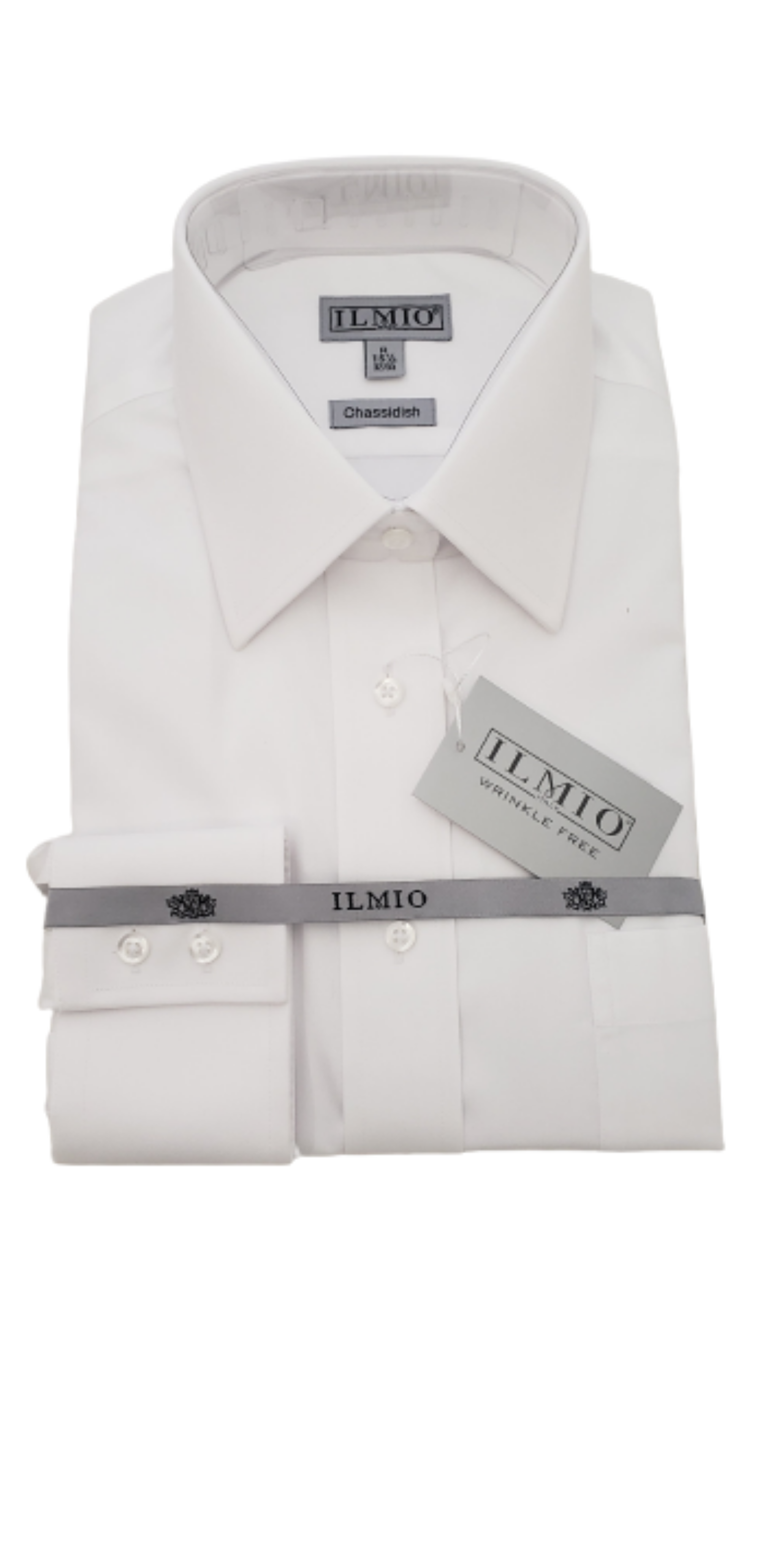 Ilmio Mens Silver Label -Poly Cotton Chassidish (R/L) Shirt