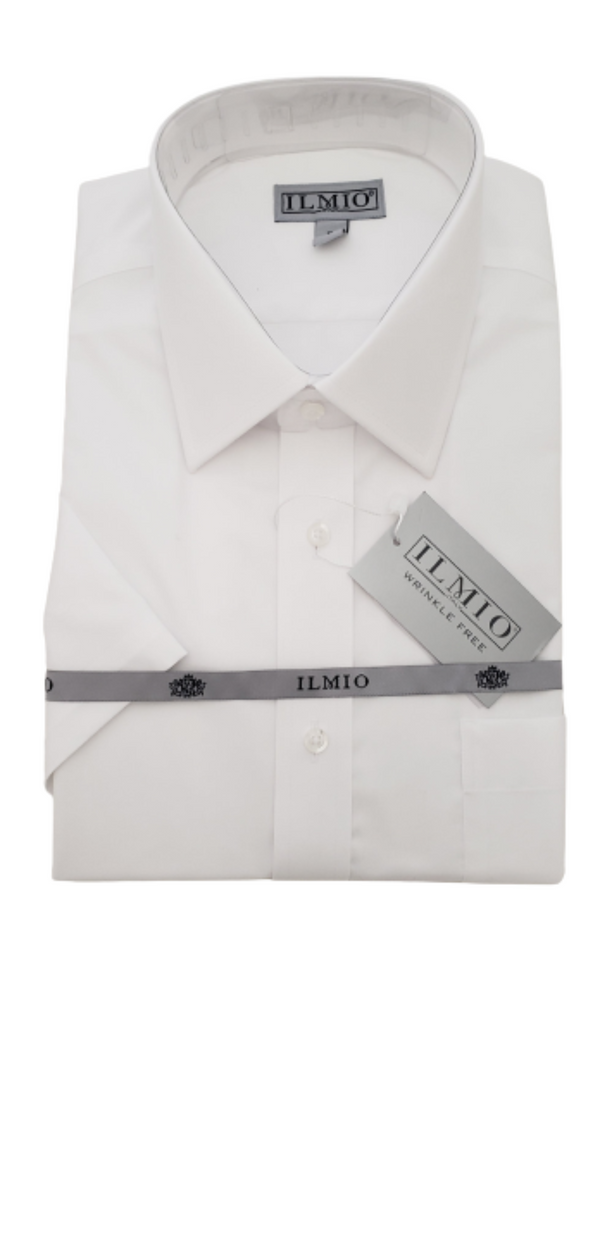 Ilmio Mens Silver Label -Poly Cotton Short Sleeve (L/R) Shirt
