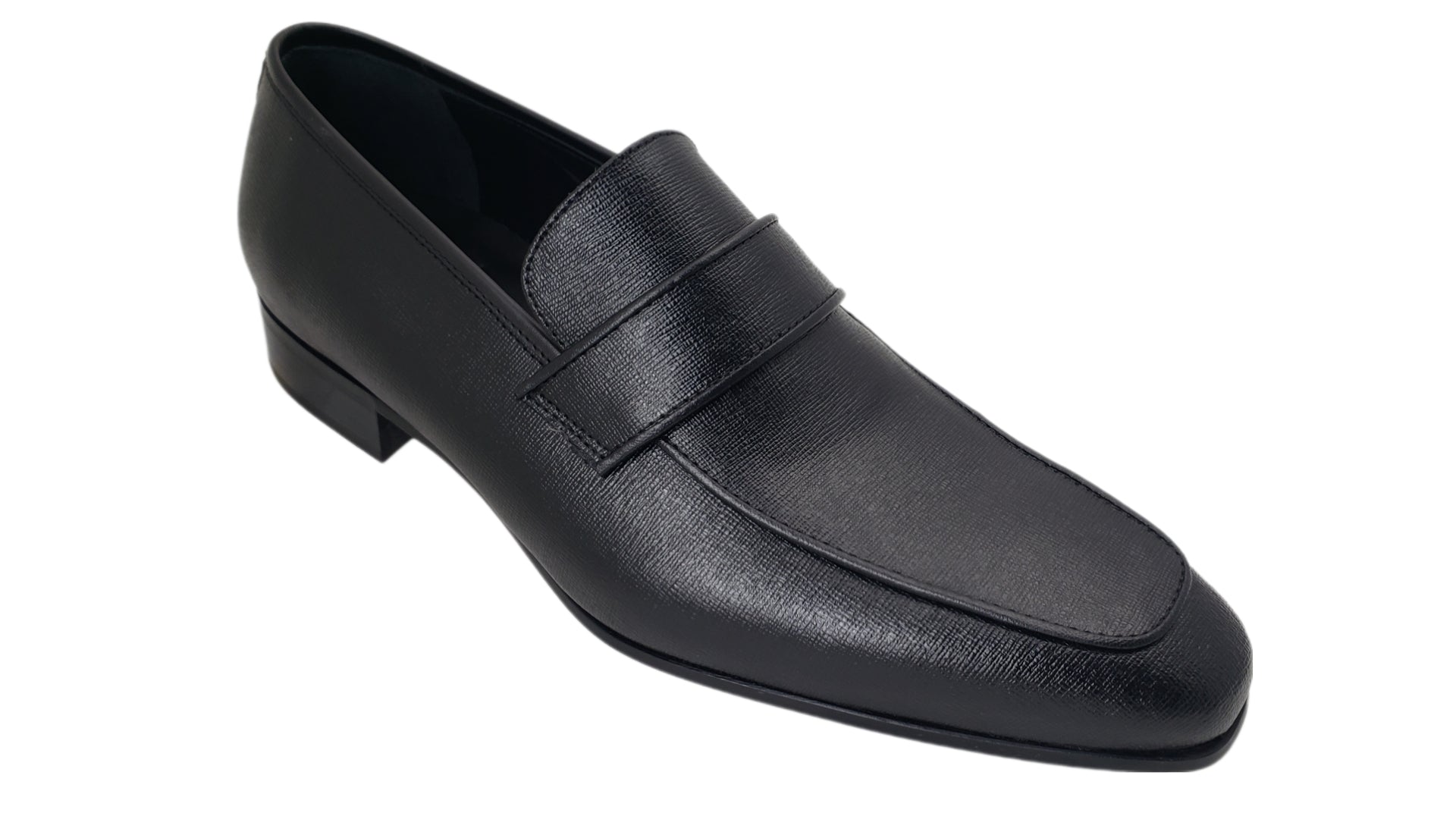 LUCIANA MEN'S BLACK SLIP ON DRESS SHOES 04524S